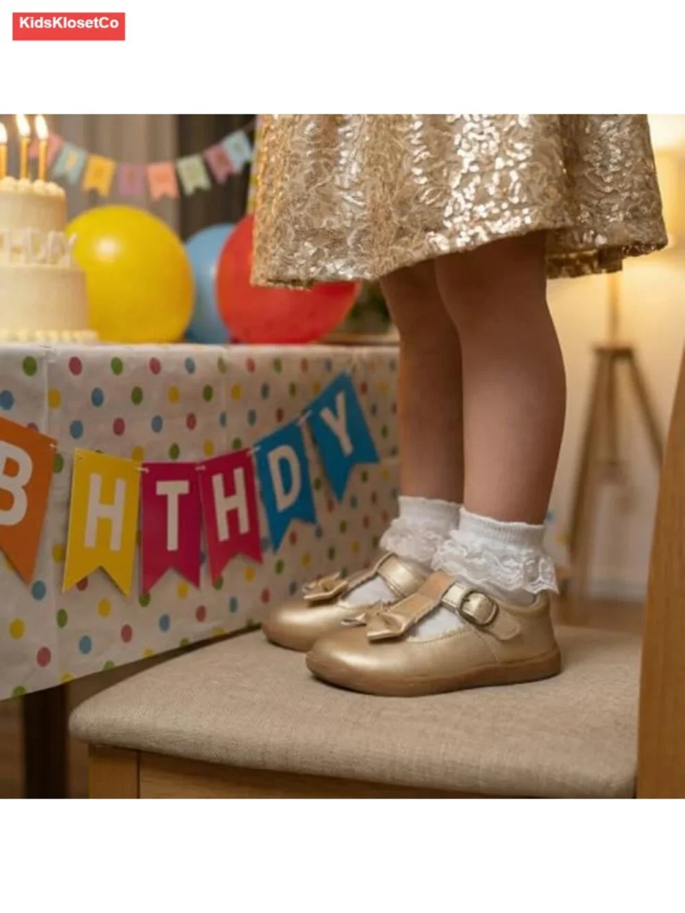 Toddler Girls Mary Jane Flats - Wide Toe Box, Non-Slip, Barefoot Zero Drop,